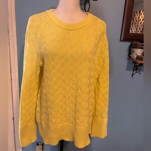 Free Assembly, Lemon Yellow, Crew Neck, Sweater